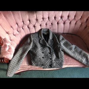 Vintage crop jacket, beautiful wool